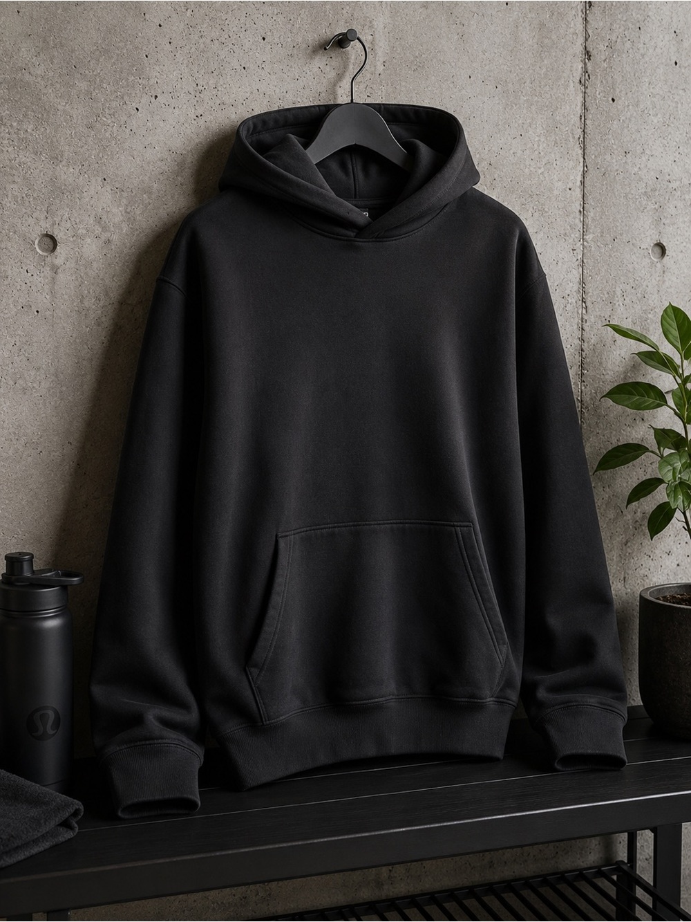 Lululemon Steady State Pullover Hoodie Black Large Like New